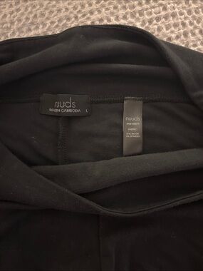 NUUDS black flare lounge pants